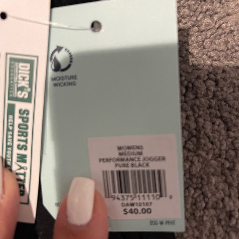 NWT Dicks Sporting Goods Joggers- Black